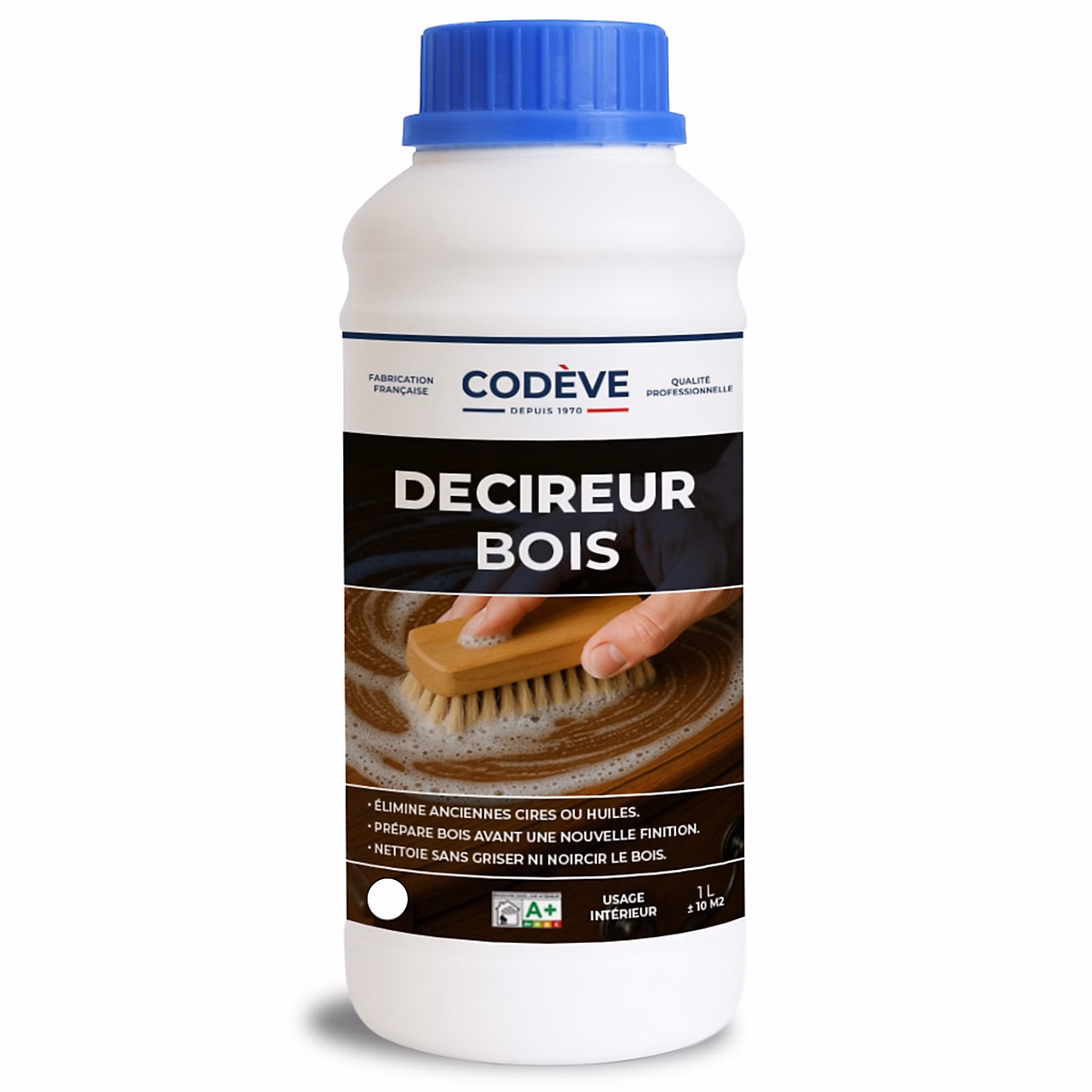Decireur – 1 L, Codeve Bois, Pour Le Décapage De La Cire, Huile Ou Graisse Sans Noircir Le Bois.