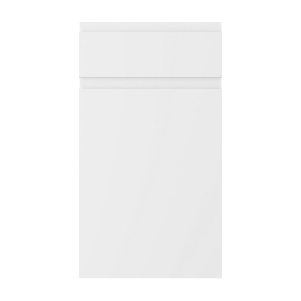 Façade de cuisine 1 porte et 1 tiroir Garcinia blanc mat l.40 x H.72 cm GoodHome | Façade de cuisine