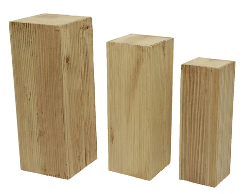Pilier en bois de paulownia T2 - 25 x 25 x H 70 cm