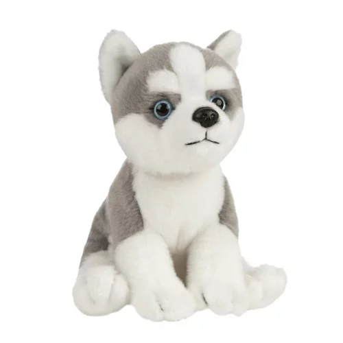 Chiot Husky peluche 16 cm pour tout âge
