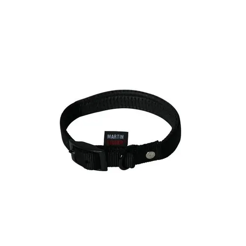 Collier chien 55cm noir confort 25mm