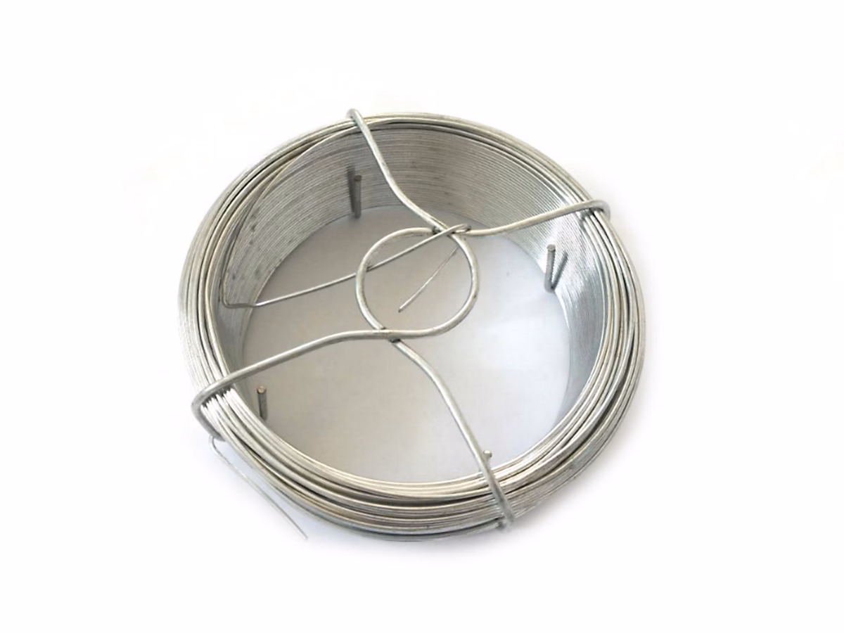 Fil à lier Blooma en acier coloris argent Ø.1 – 50 mm x L.50 m