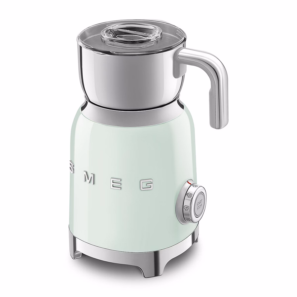 Emulsionneur de lait 500w 0.6l vert d'eau Smeg MFF11PGEU années 50 – Réf. YNAFGGYWY2970161315