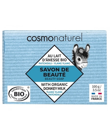 Cosmo Naturel - Savon au lait d'ânesse et HE Patchouli Ylang Ylang 100g