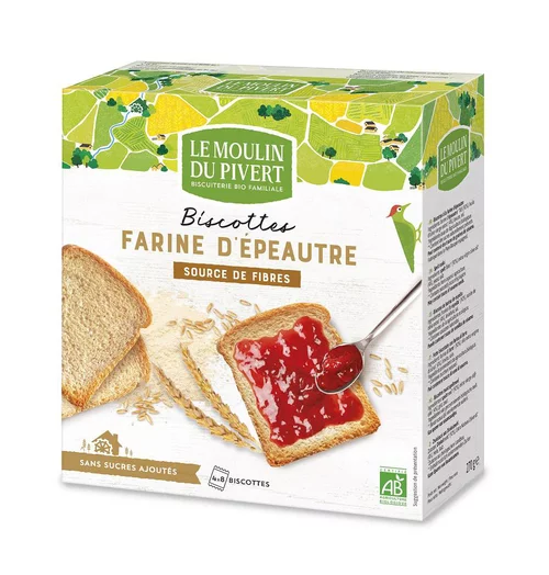 Biscottes épeautre Bio - 270 g