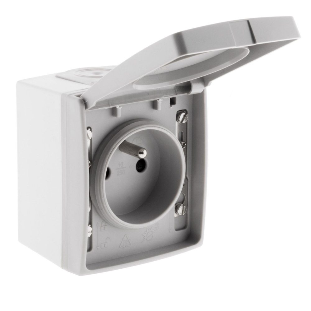 ZENITECH Prise 2 pôles + terre 16a orok - ip55 – Solutions extérieures