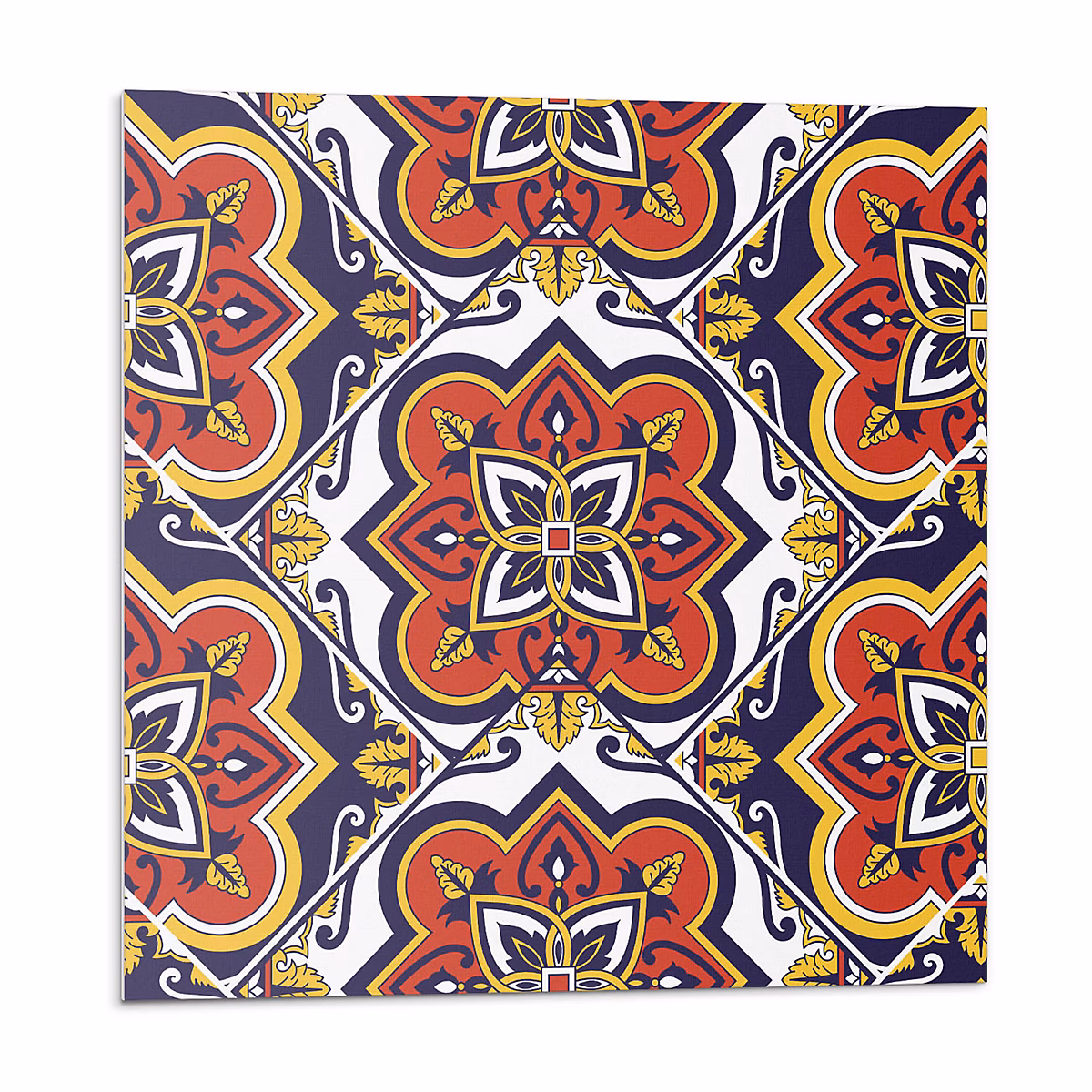 Carreaux PVC Mural Sol Wallfluent 20 × 20 cm Motif Floral Orné 20 pièces