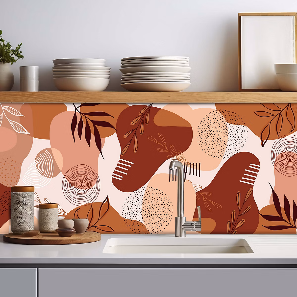 Crédence adhésive déco Terracotta 001 40 × 200cm