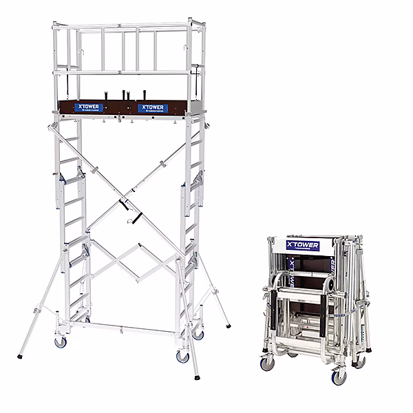 Echafaudage télescopique – Hauteur de travail max 4.00m, 22405520
