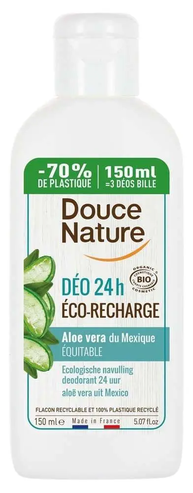 Déodorant bio éco-recharge à l’aloé véra Douce Nature - 150 ml