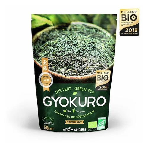 Thé vert gyokuro bio en sachet de 50 g