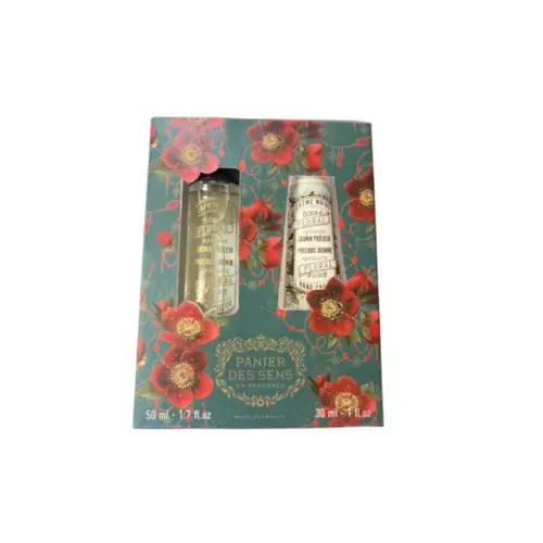 Coffret eau de toilette et crème pour les mains Jasmin précieux Panier des Sens - les 2 pièces