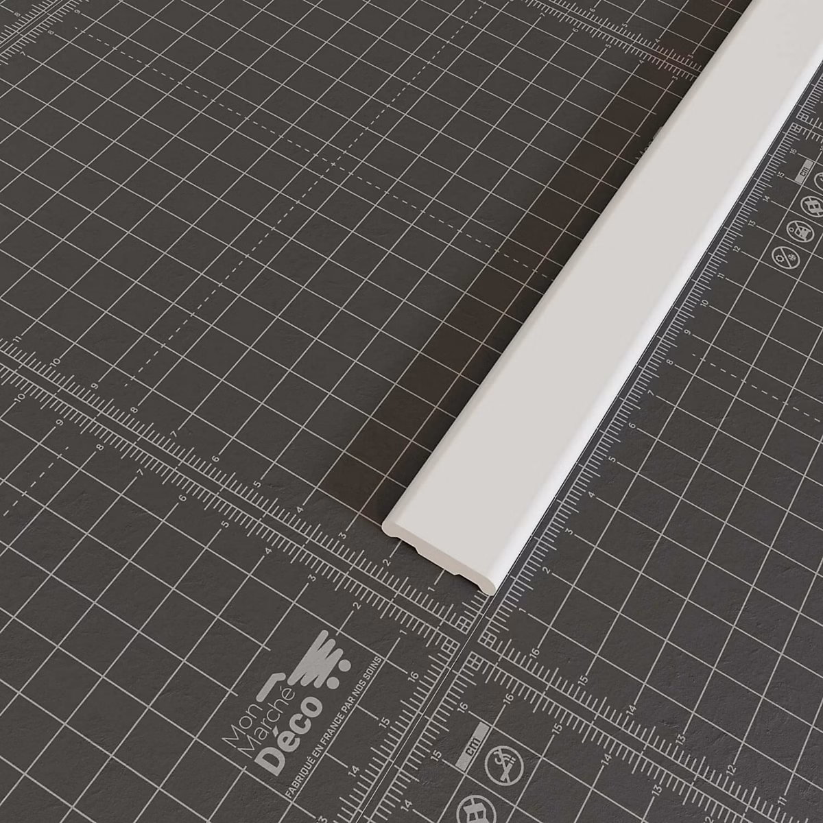 Champlat PVC Cellulaire 25 mm – Longueur 2.50 m, Lot de 5, Blanc