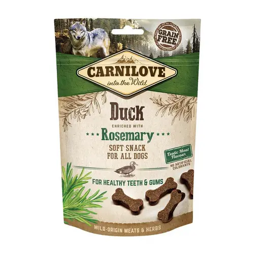 Friandise snack demi-sec enrichi en canard Carnilove - 200 g