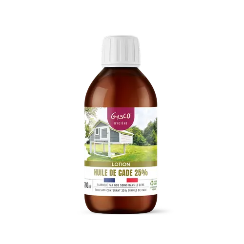 Lotion huile de cade 25 % pour poules Gasco - 280 ml