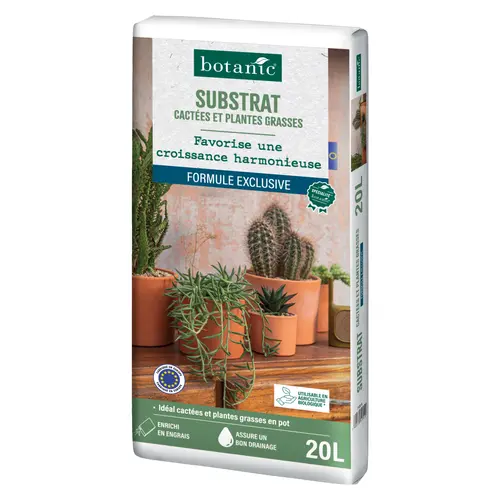 Substrat pour cactées et plantes grasses botanic® 20 L
