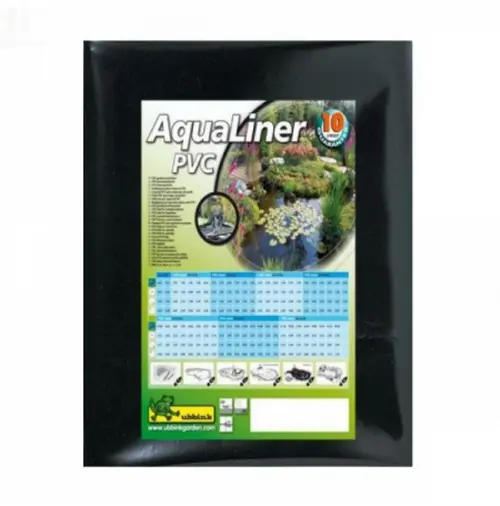 Bâche PVC épaisse épaisseur 0,5 mm anti-UV UBBINK Aqualiner - 24m²