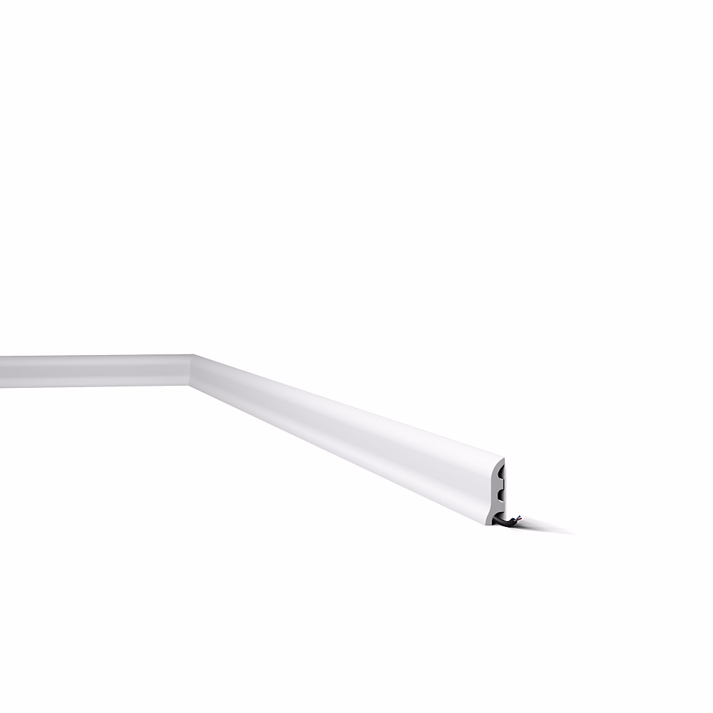 C4 DECOFLAIR Plinthe Polystyrène HD 55 × 17 × 2000 – 1 pièce