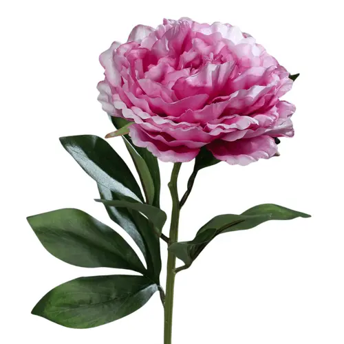 Pivoine artificielle en tige coloris lavande - 63 cm