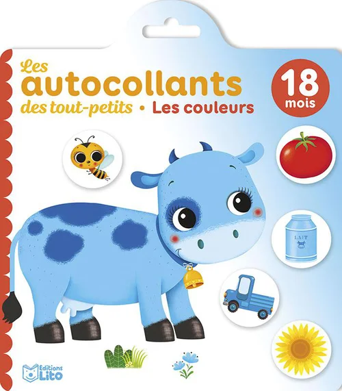 Livre d’autocollants "La ferme" aux Éditions Lito collection Les autocollants des tout petits 18 mois
