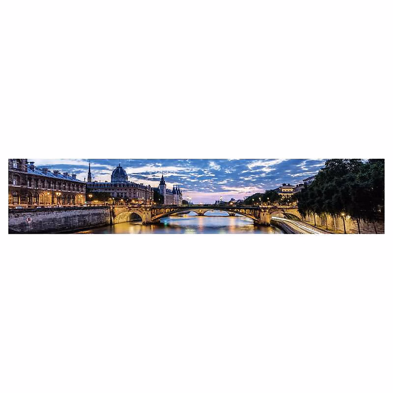 Brise vue imprimé PONT D ARCOLE – H.1 x L.5 m, 100% occultant, Made in France par Scenolia + kit de fixation offert