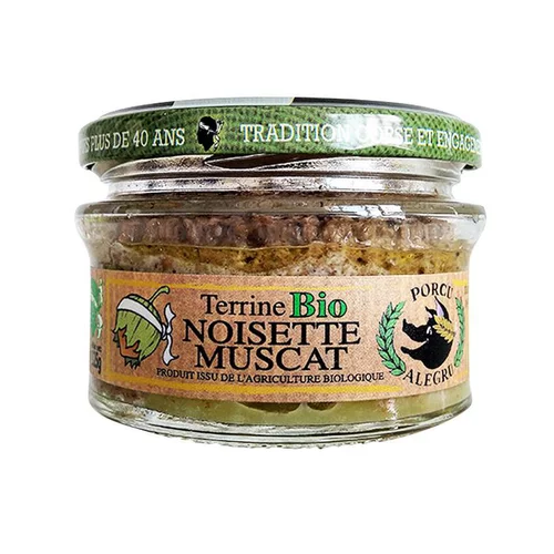Terrine noisette muscat Corse 125g