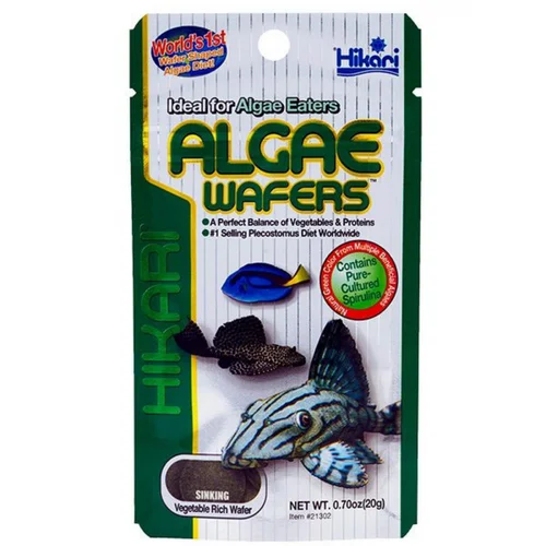 Nourriture poissons aquarium spéciale algues - HIKARI AQUARIUM Algae Wafers - 250g