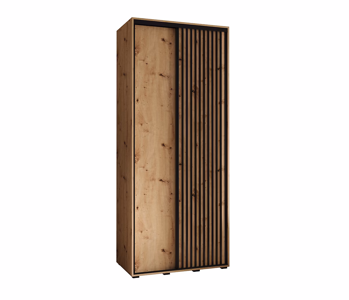 Armoire Sapporo 1 a portes coulissantes H. 205 – 2 x L. 120 x P. 45 2 portes