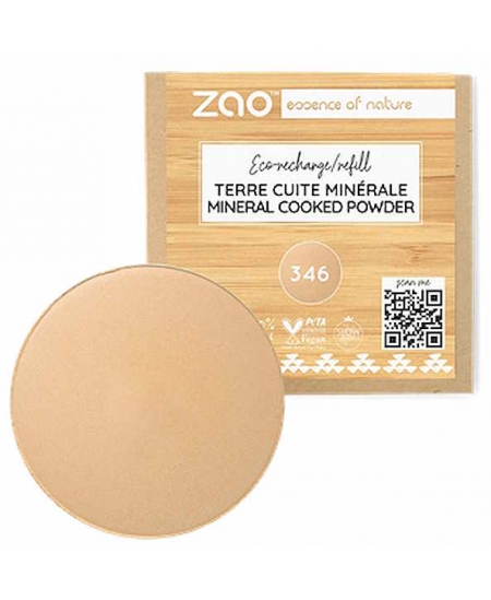 Zao Recharge Terre cuite minérale 346 Beige clair 15g
