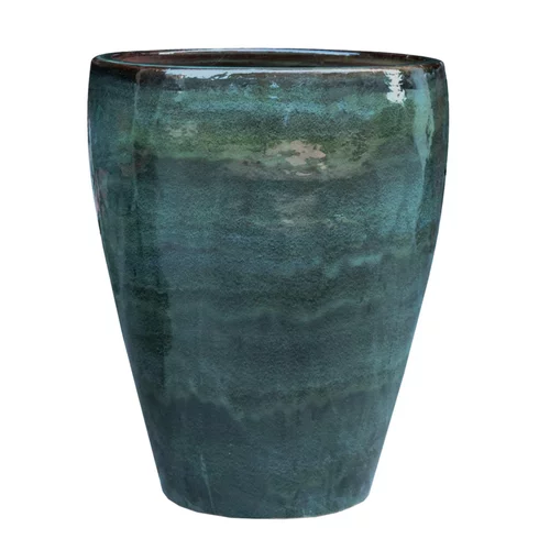 Jarre en grès émaillé vert Amande Decolines Littoral - Ø 38 x H 43 cm