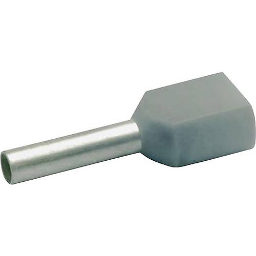Embouts doubles de câble partiellement isolés 2 x 0 | 75 mm² – lot de 1000 – longueur 15 mm