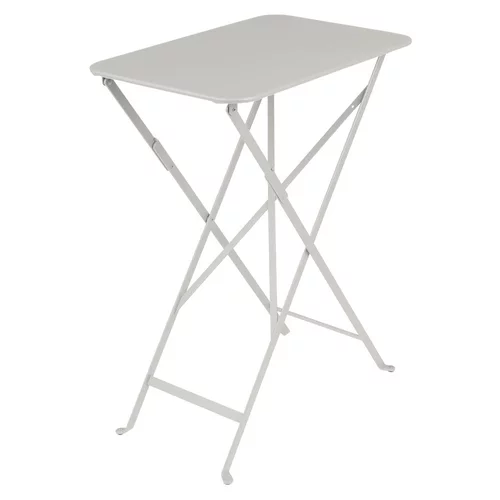 Table pliante Bistro coloris gris argile en acier Fermob - 37 x 57 x 74 cm