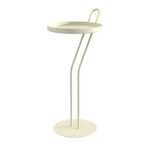 Sellette coloris beige en métal Angula Louis Moulin - 52 x 25 cm