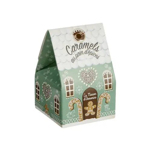 Caramels au pain d'épices chalet du Père Noël bio Maison Armorine - 40 g