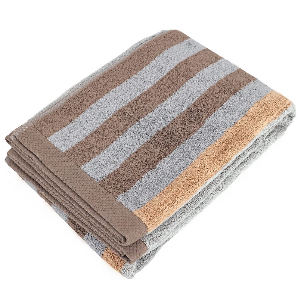 Drap de bain 100 × 150 cm PURE STRIPES beige