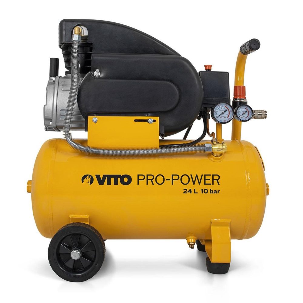 VITO Compresseur d'air silencieux 24 litres 10 bar 2,5cv 145 psi 2.5 cv vito – Solutions extérieures