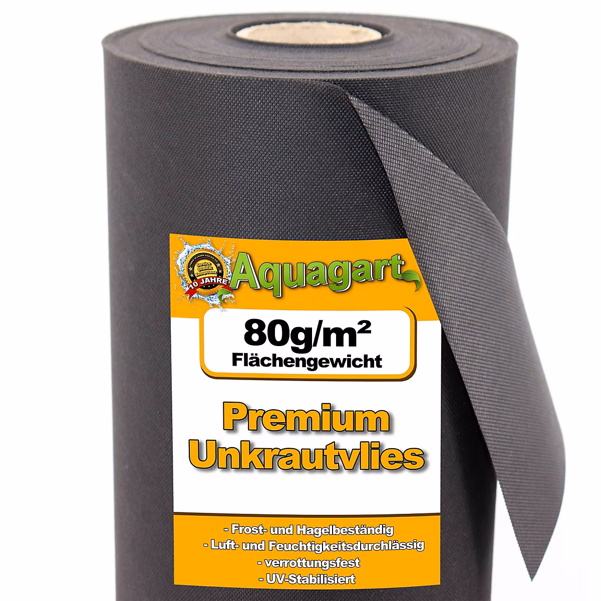 16 m² film de paillage | paillage anti – mauvaises herbes – 80 g – 1 – 6 m Aquagart