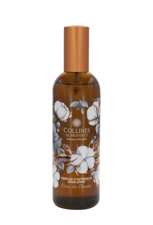 Parfum d’intérieur en vaporisateur senteur Coton des Champs Collines de Provence – 100 ml