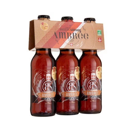 Pack bière BS ambrée bio Brasseurs Savoyards - 3 x 33 cl