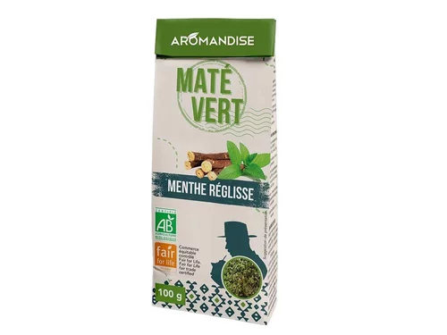 Maté vert sauvage menthe réglisse bio Aromandise - 100 g