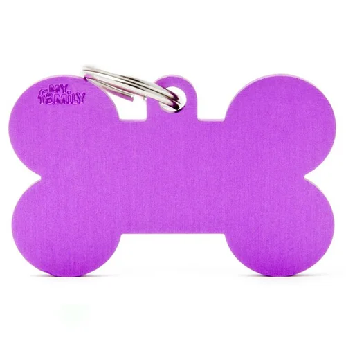 Médaille en aluminium violet MyFamily Basic grand os