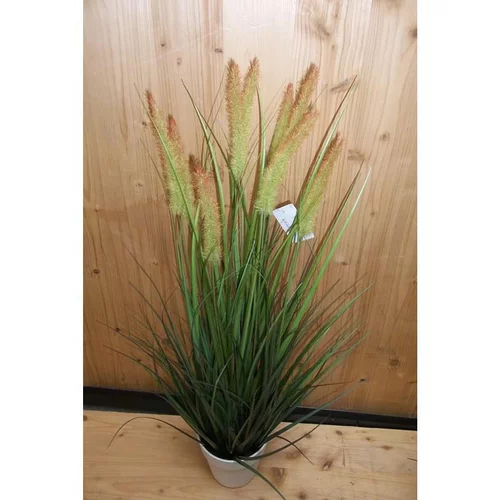 Roseaux artificiels en pot blanc H 85 cm x Ø 39,5 cm