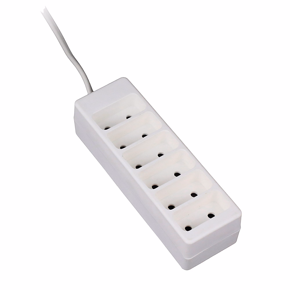 Bloc 6 prises 2P 6A – Blanc, Zenitech