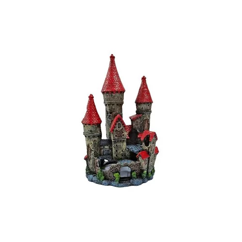Déco Led Bulles Château Résine 11x12x21 cm