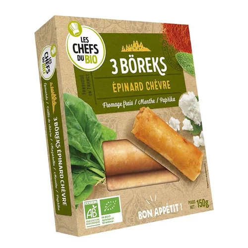 Boreks épinard chèvre Les p'tits chefs du bio - 3 x 50 g