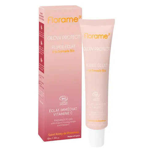 Crème fluide visage éclat Glow Protect Florame - 40 ml
