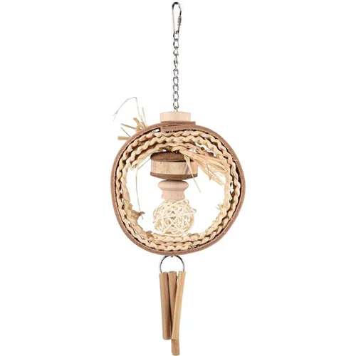 Jouet pour perroquet coloris beige Flamingo Jo Duma Hippie – 40 cm