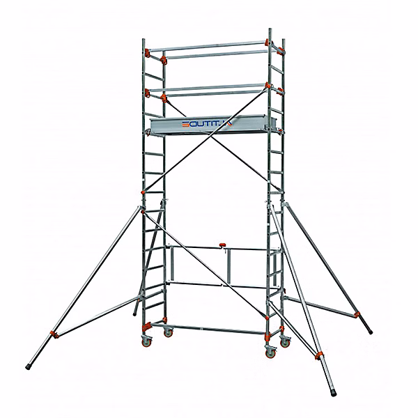 Echafaudage roulant et pliant – Hauteur de travail maximale 4.80m, 613353
