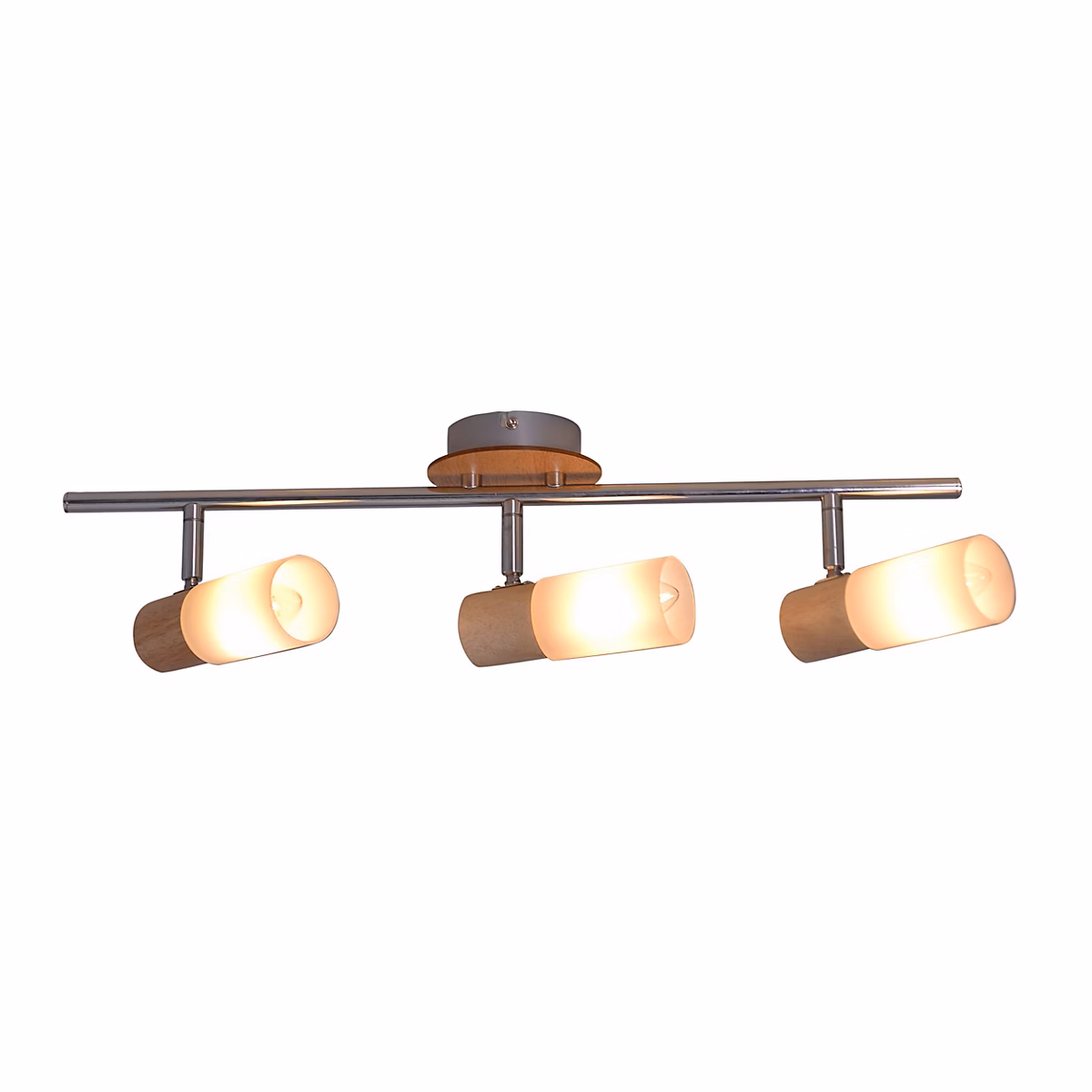 3 spots muraux pour plafond 'TODTNAU' | métal – verre et plastique – E14 – longueur 47cm
