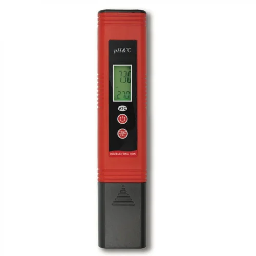 pH mètre électronique & thermomètre, double fonction - PRIME AQUATIC, modèle digital